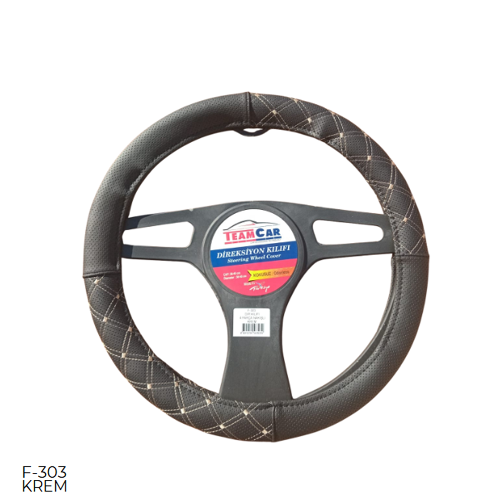 DIREKSIYON KILIFI POSETLI GECME 38CM 4 PARCA NAKISLI KREM