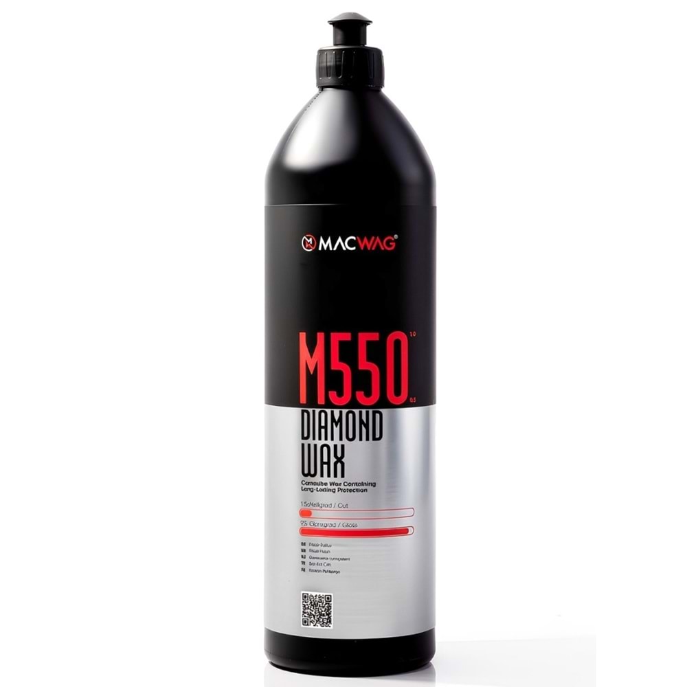 MACWAG M.550 DIAMOND WAX (Boya Koruma Cilası - Yüksek Parlaklık ve Su İticilik)1 Lt