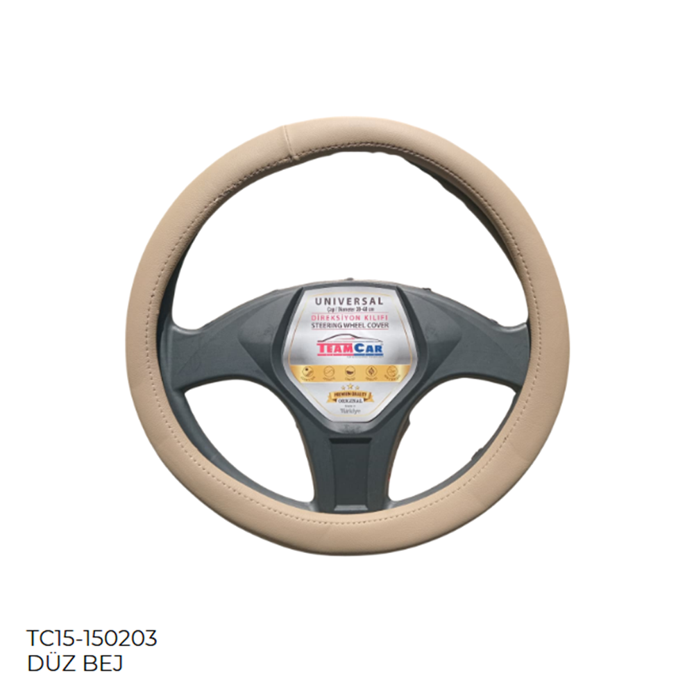 DIREKSIYON KILIFI POSETLI GECME 38CM DUZ BEJ