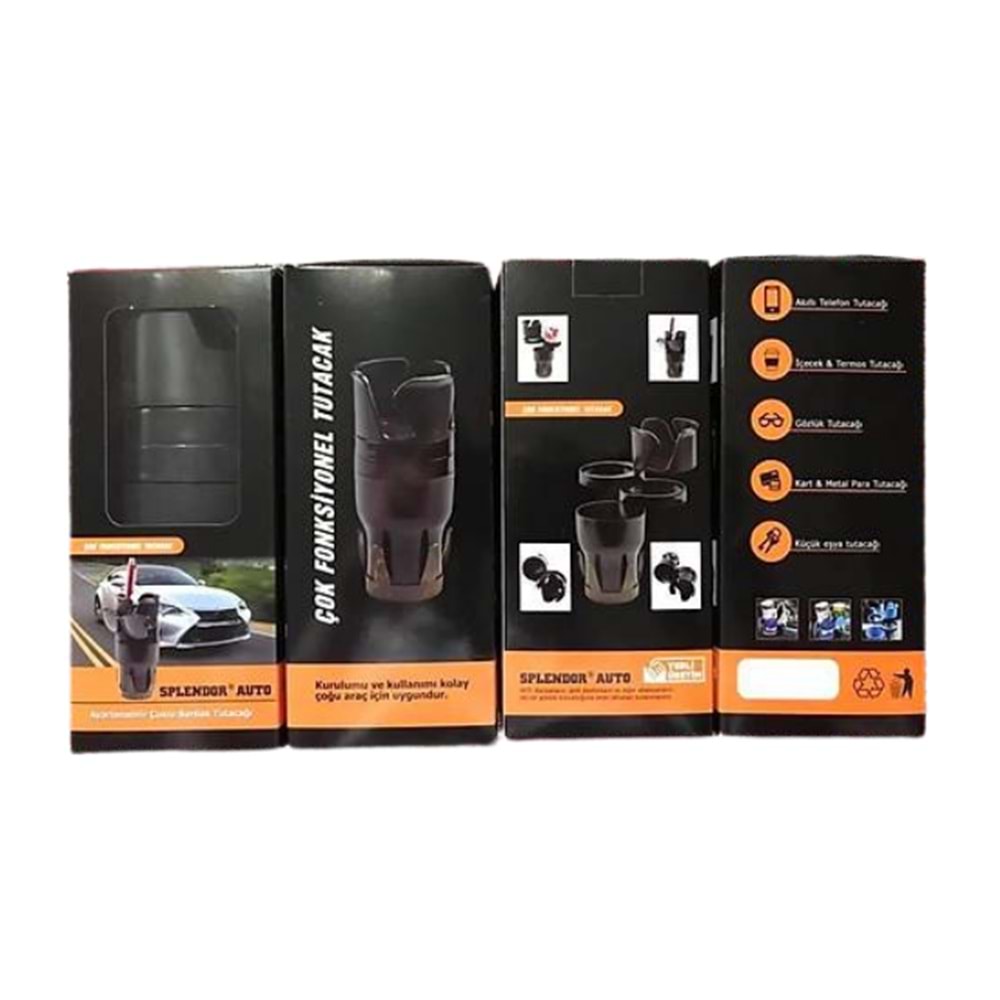 BARDAK TUTUCU KONSOL YANI SIYAH