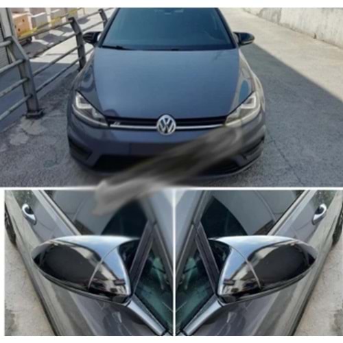 VW GOLF 7/7,5 2012-2019 YARASA AYNA KAPAGI P.BLACK