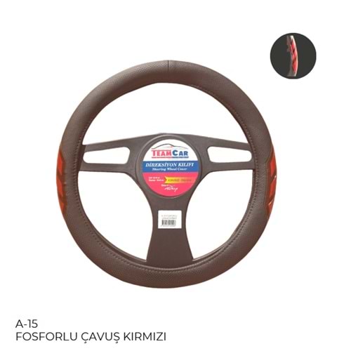 DIREKSIYON KILIFI POSETLI GECME 38CM FOSFORLU CAVUS KIRMIZI