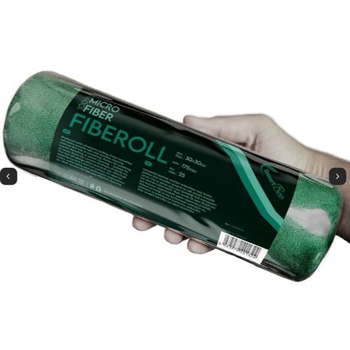 FIBEROLL 25pcs Microfiber Tear Away Roll 30x30cm 175GSM - Dark Green
