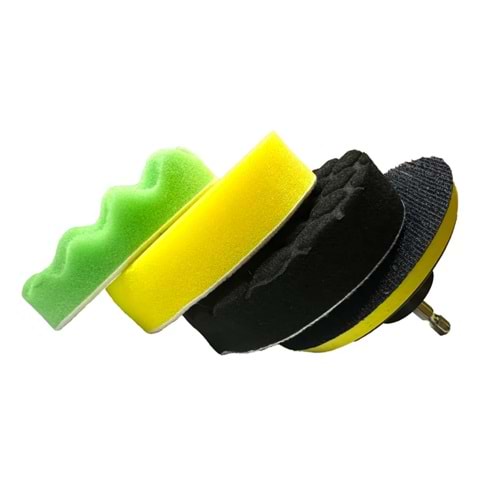 HGV 4’Lü Matkap Ucu Polisaj Sünger Seti