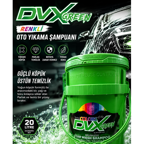 DVX GREEN RENKLİ ŞAMPUAN KOVA 20 LT