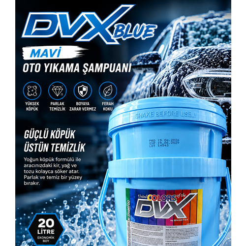 DVX BLUE MAVİ ŞAMPUAN KOVA 20 LT