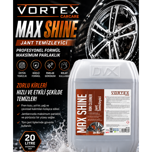 VORTEX MAX SHINE JANT TEMİZLEYİCİ 20 LT