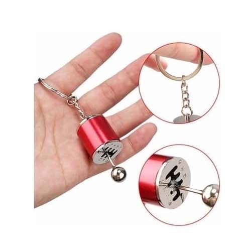 ANAHTARLIK BRONZ METAL KIRMIZI VITES TOPUZU