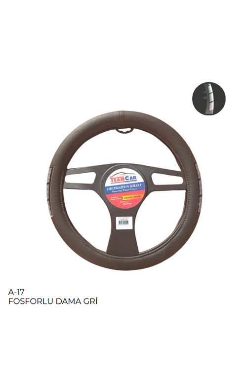 DIREKSIYON KILIFI POSETLI GECME 38CM FOSFORLU DAMA GRI