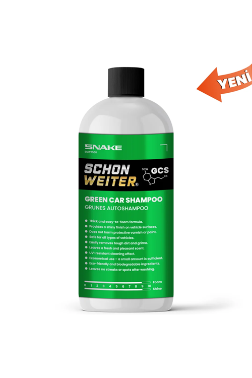 Schön Weiter Schön Weiter GCS Green Car Shampoo Snake 500Ml – Yeşil Cilalı Oto Şampuanı