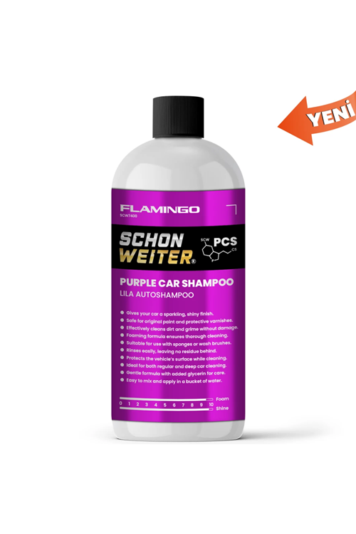 Schön Weiter Schön Weiter PCS Purple Car Shampoo Flamingo 500 Ml - Mor Renkli Cilalı Oto Şampuanı