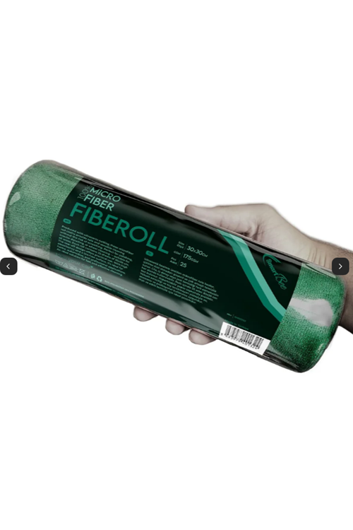 FIBEROLL 25pcs Microfiber Tear Away Roll 30x30cm 175GSM - Dark Green