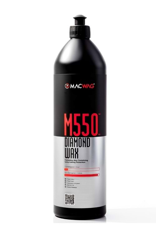 MACWAG M.550 DIAMOND WAX (Boya Koruma Cilası - Yüksek Parlaklık ve Su İticilik)1 Lt