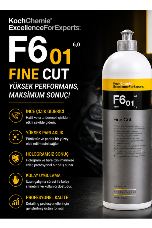 KOCH CHEMI F6 01 İNCE ÇİZİK HARE GİDERİCİ