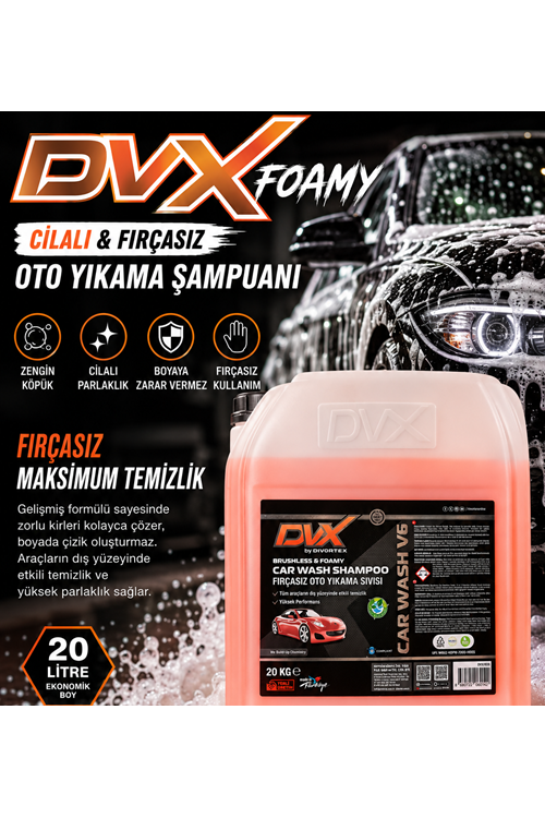 DVX FIRÇASIZ ŞAMPUAN 20 LT