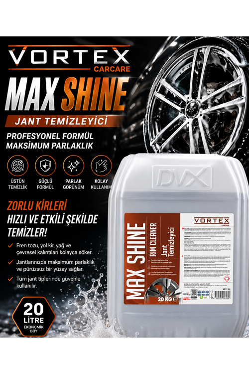 VORTEX MAX SHINE JANT TEMİZLEYİCİ 20 LT