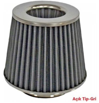 HAVA FILTRESI TUNING 2 APARATLI KROM GRI
