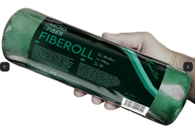 FIBEROLL 25pcs Microfiber Tear Away Roll 30x30cm 175GSM - Dark Green