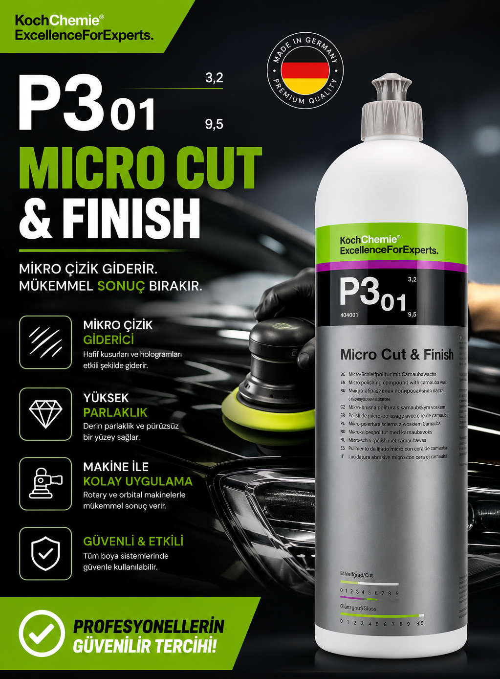 KOCH CHEMI P3 01 MICRO CUT FINISH