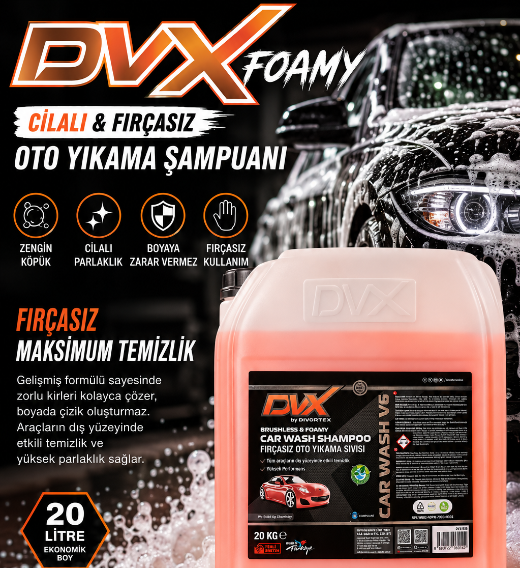 DVX FIRÇASIZ ŞAMPUAN 20 LT